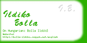 ildiko bolla business card
