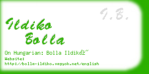 ildiko bolla business card